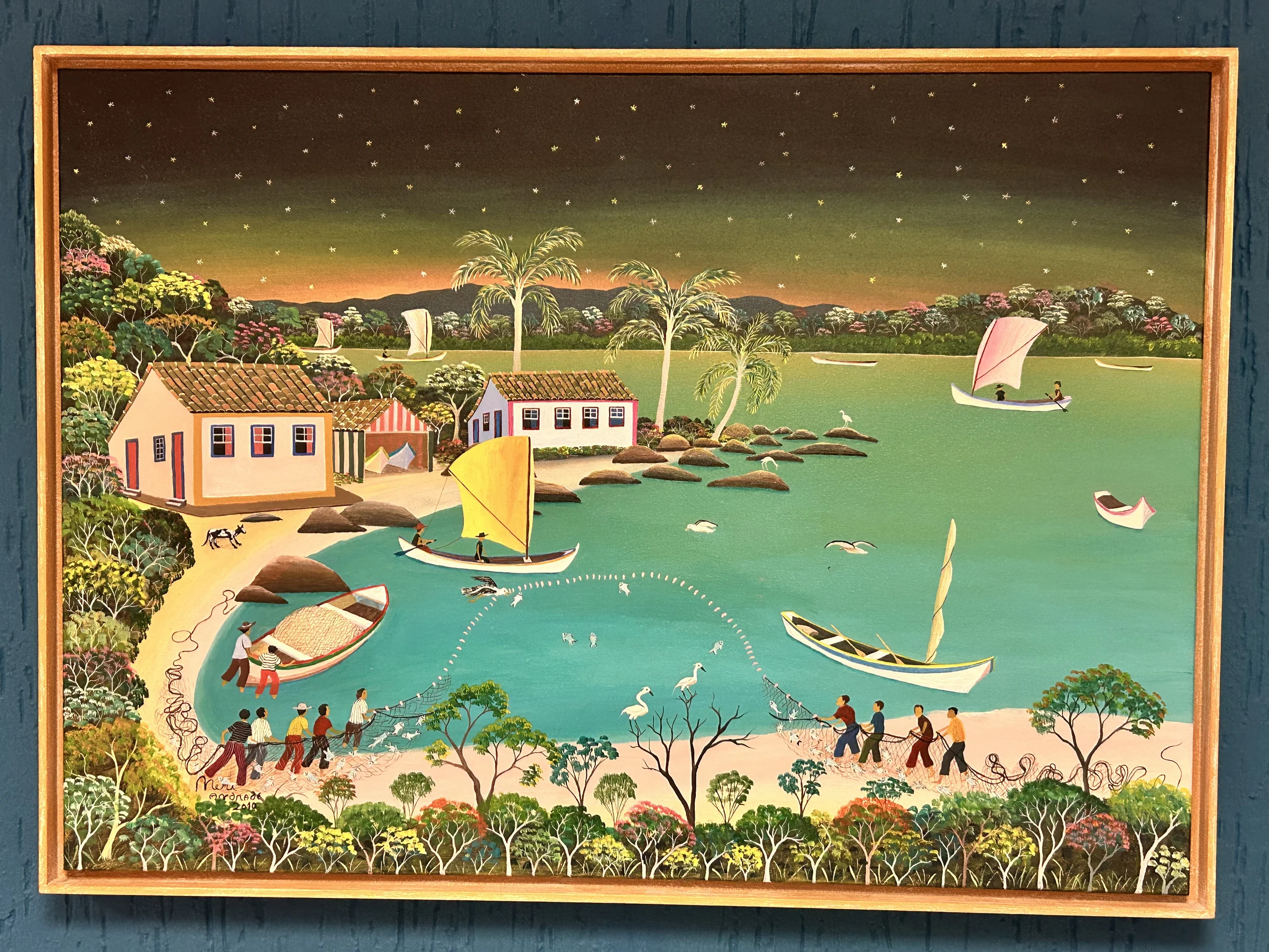 Paisagem da Ilha no gabinete do vereador Dinho